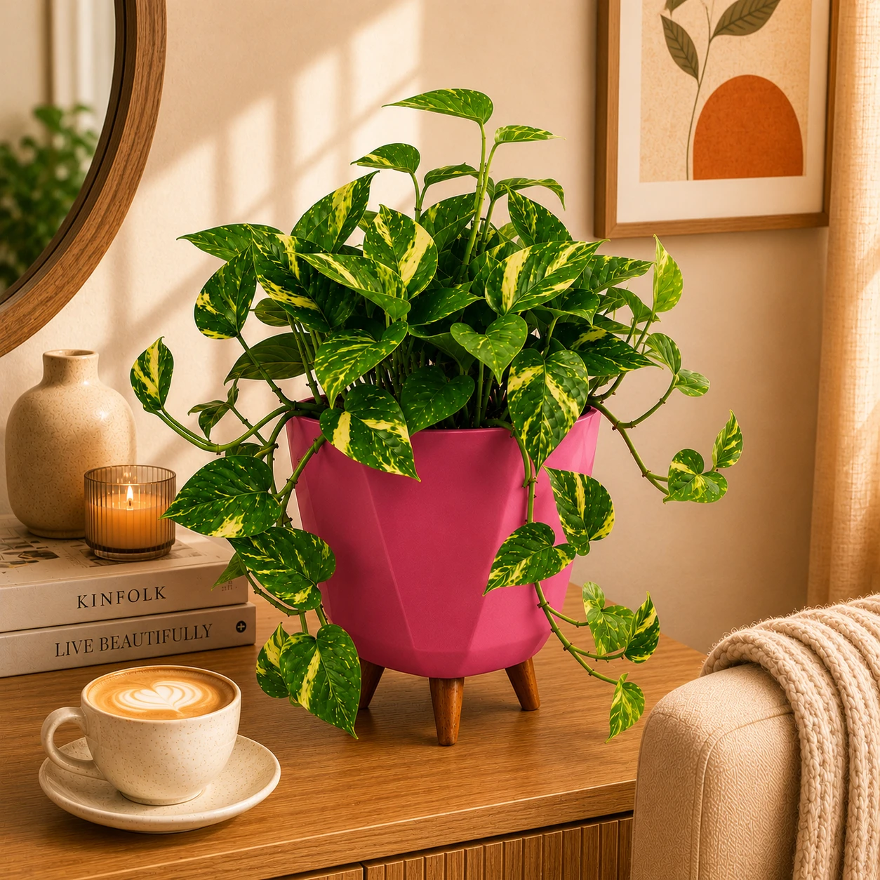 Money Plant in Premium Planter