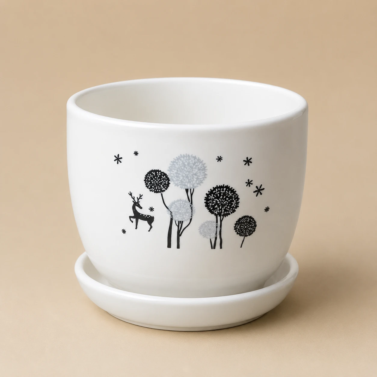 Printed Ceramic Planter