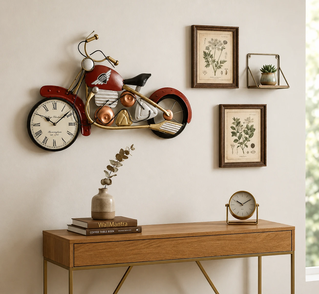 Vintage Motercycle Clock