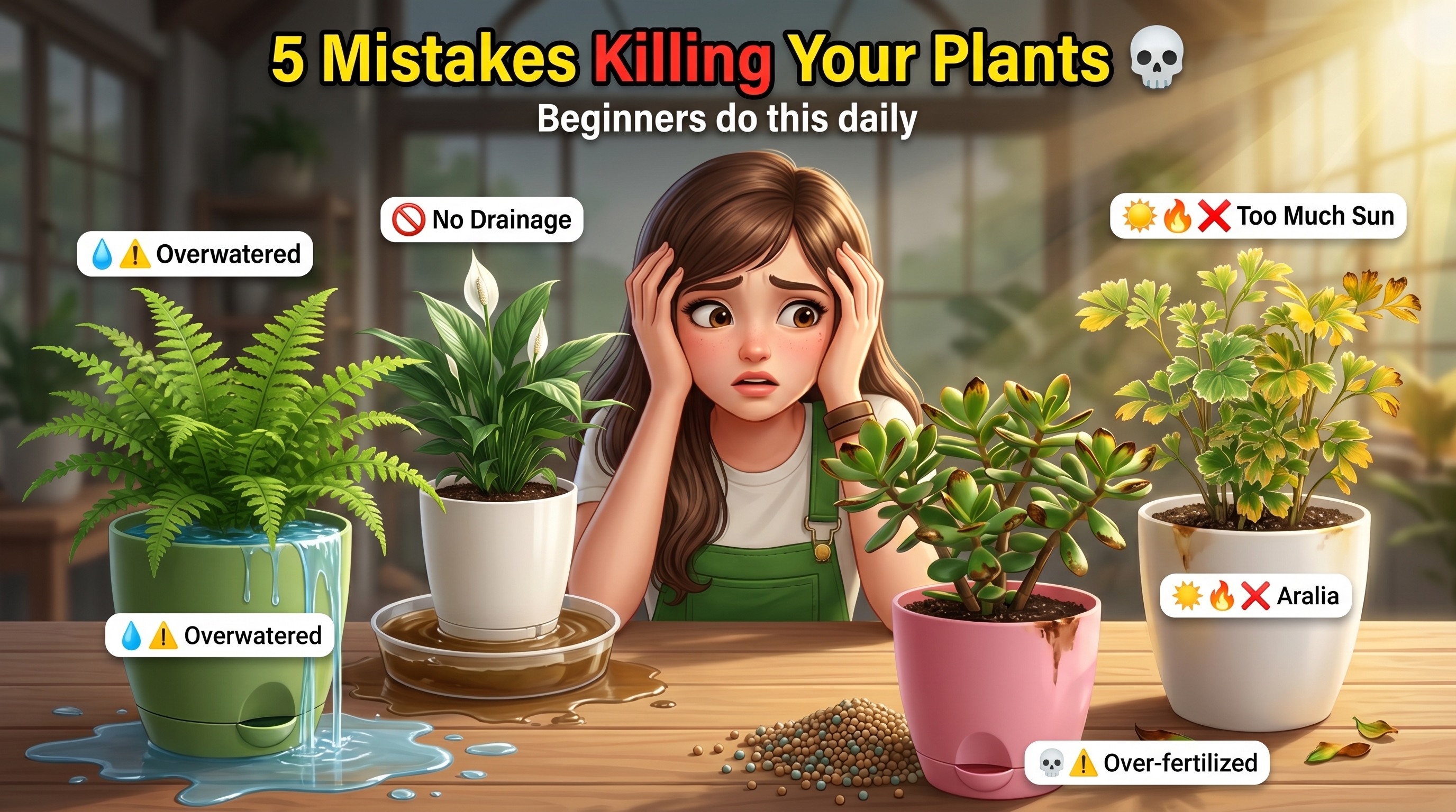 5 Beginner Mistakes That Kill Plants Fast