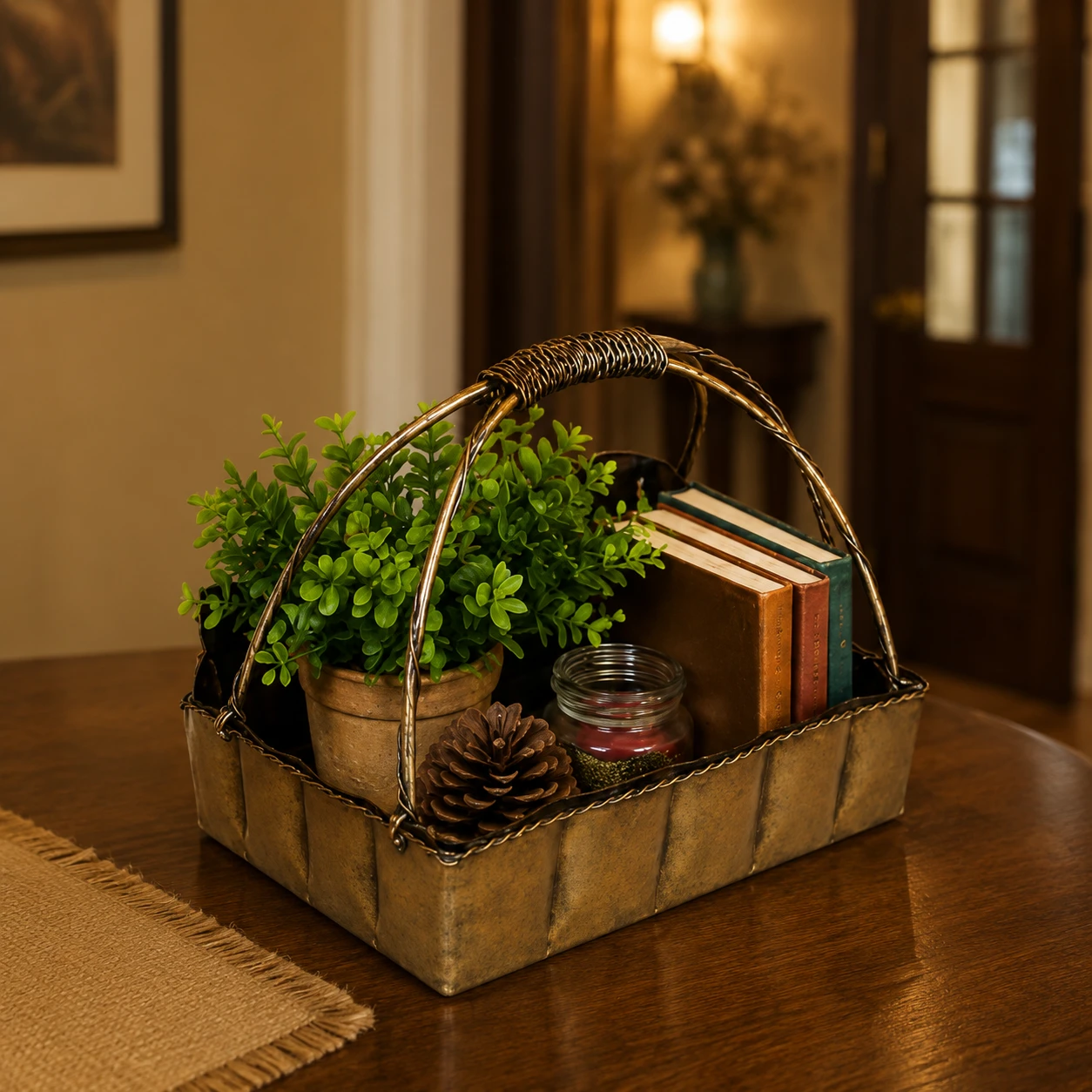 Metal Decorative Basket